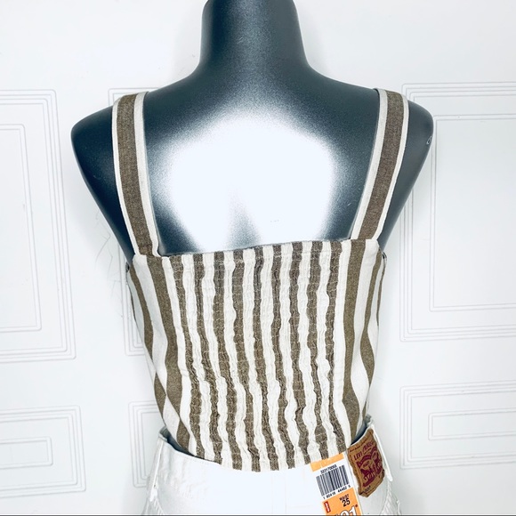 ALLURE CO. off white and tan crop top - Picture 5 of 5